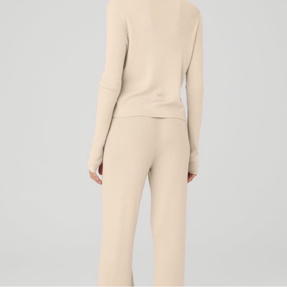 Alo Yoga Knit Salana Women Cardigan Top - Picture 3 of 10